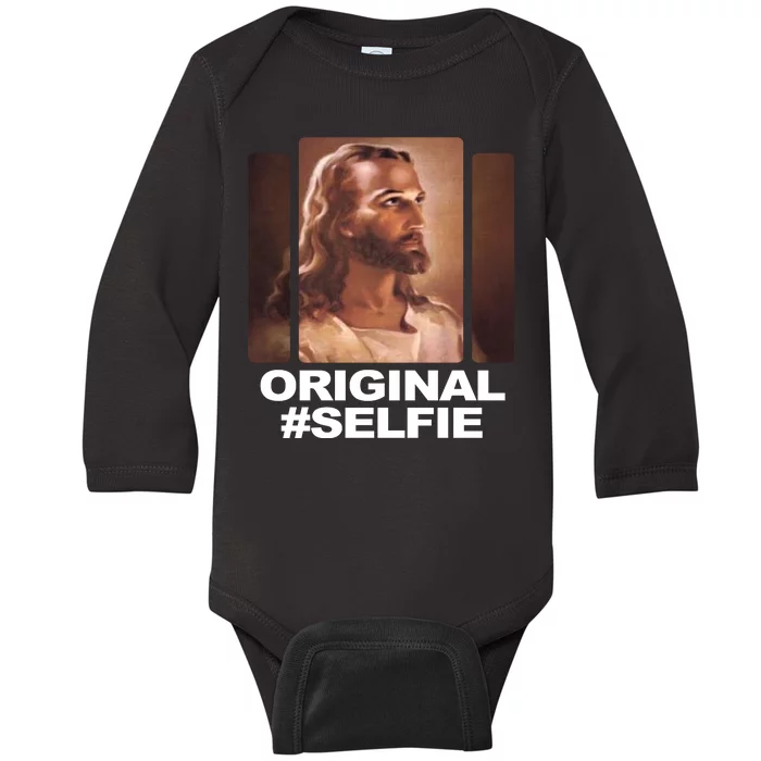 Original Selfie Jesus Baby Long Sleeve Bodysuit