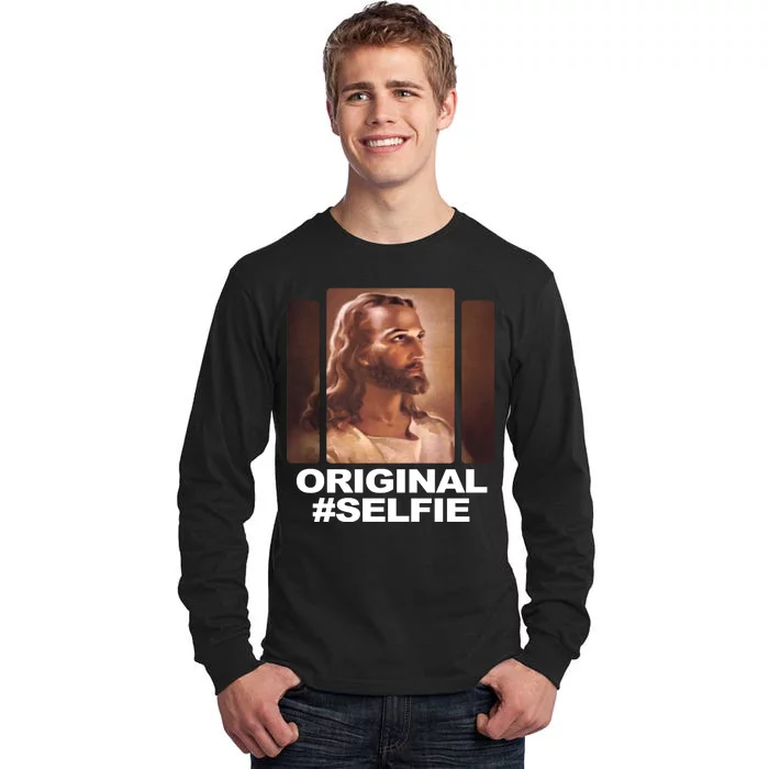 Original Selfie Jesus Tall Long Sleeve T-Shirt