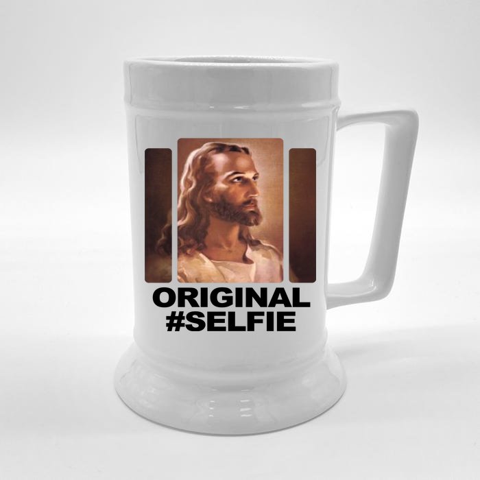 Original Selfie Jesus Front & Back Beer Stein