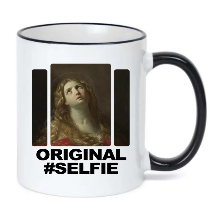 Original Selfie Mary Black Color Changing Mug