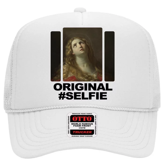 Original Selfie Mary High Crown Mesh Trucker Hat