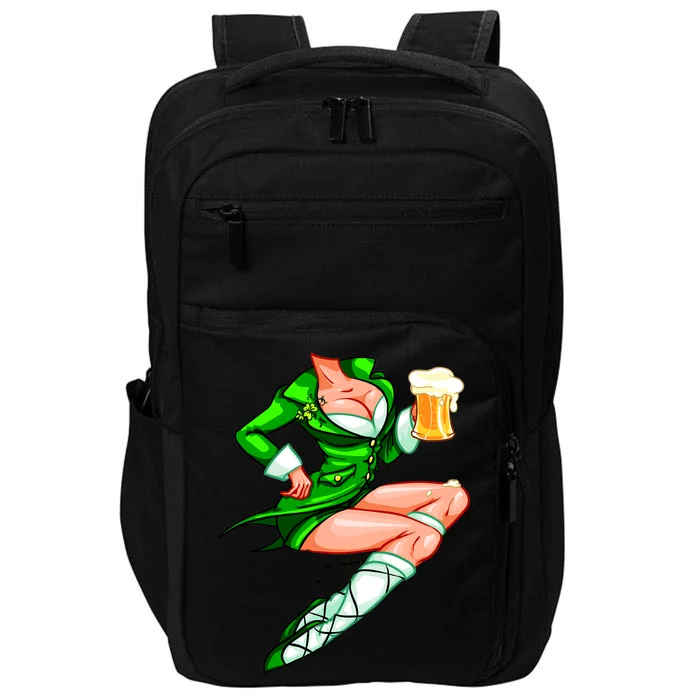 Original Sexy Irish Gril St. Patrick's Day Beer Impact Tech Backpack