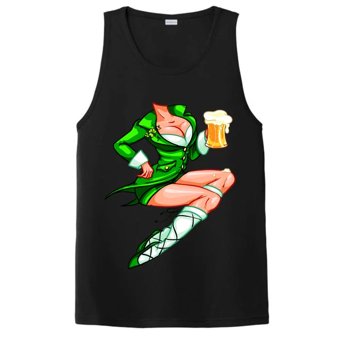 Original Sexy Irish Gril St. Patrick's Day Beer Performance Tank