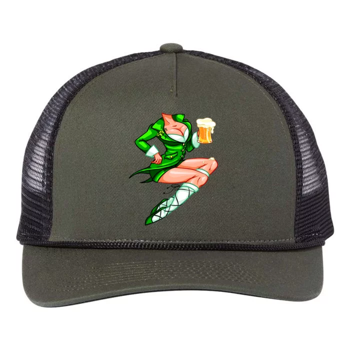 Original Sexy Irish Gril St. Patrick's Day Beer Retro Rope Trucker Hat Cap