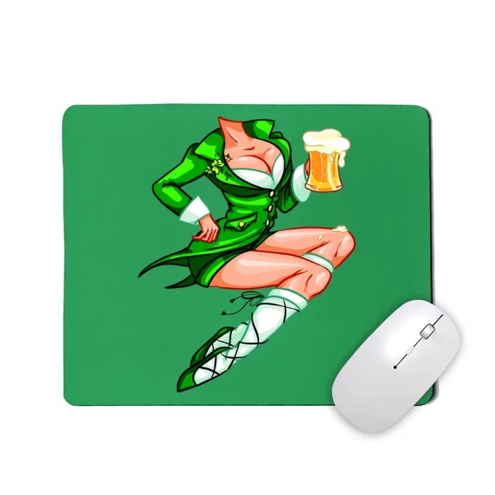 Original Sexy Irish Gril St. Patrick's Day Beer Mousepad