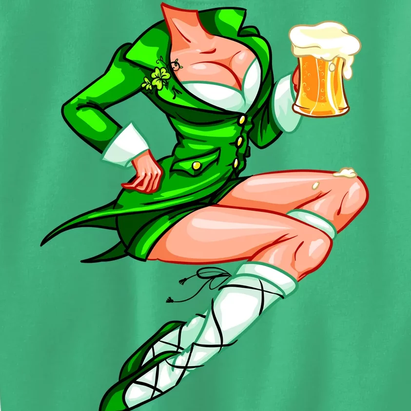 Original Sexy Irish Gril St. Patrick's Day Beer Kids Sweatshirt