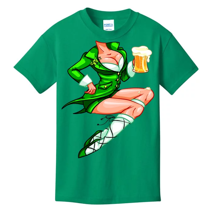 Original Sexy Irish Gril St. Patrick's Day Beer Kids T-Shirt