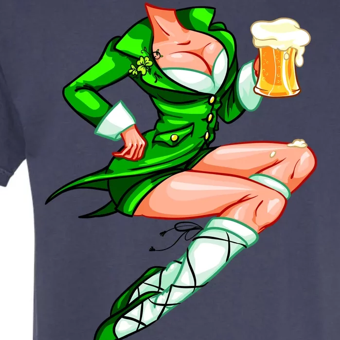 Original Sexy Irish Gril St. Patrick's Day Beer Garment-Dyed Heavyweight T-Shirt