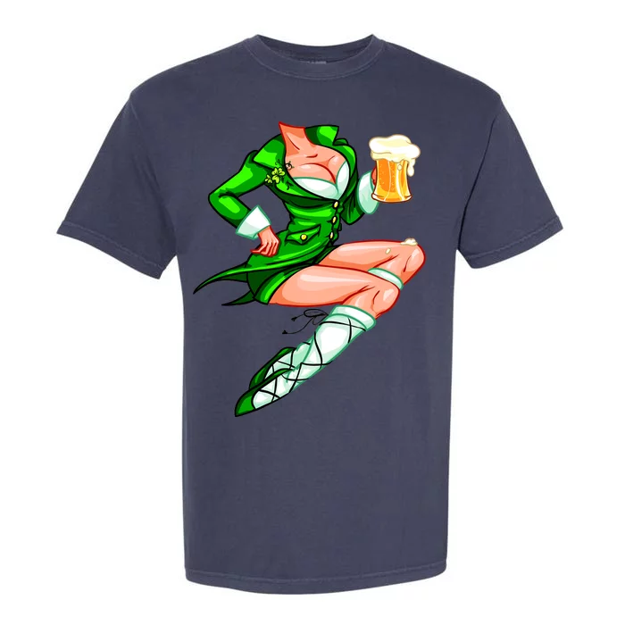 Original Sexy Irish Gril St. Patrick's Day Beer Garment-Dyed Heavyweight T-Shirt