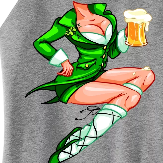 Original Sexy Irish Gril St. Patrick's Day Beer Women’s Perfect Tri Rocker Tank