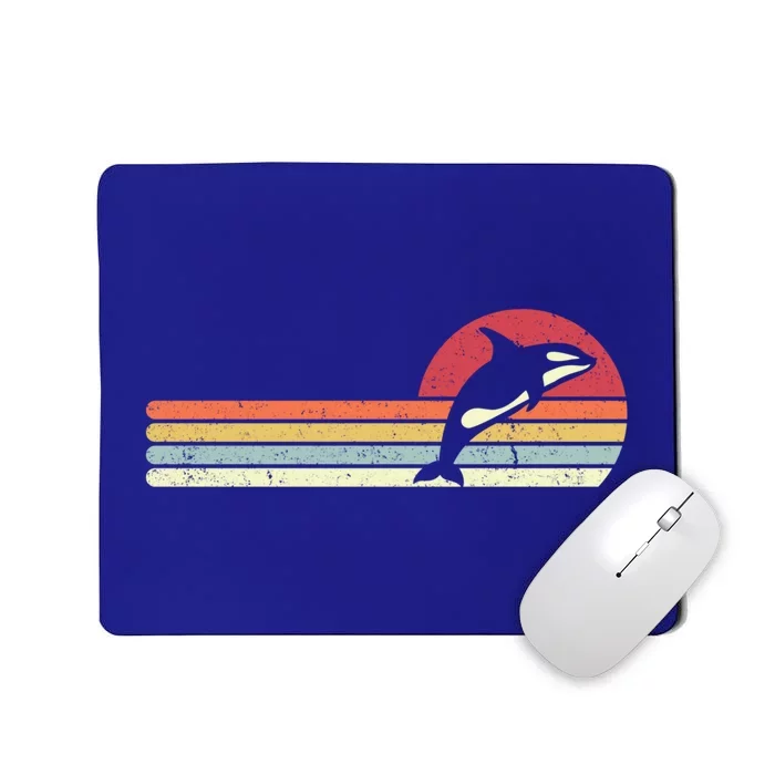 Orca Retro Killer Whale Gift Mousepad