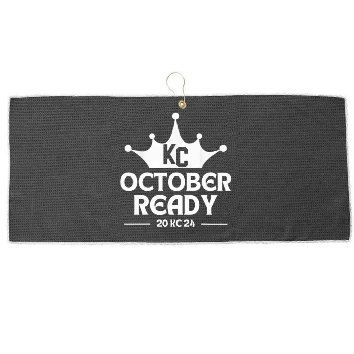 October Ready Kc Blue Large Microfiber Waffle Golf Towel