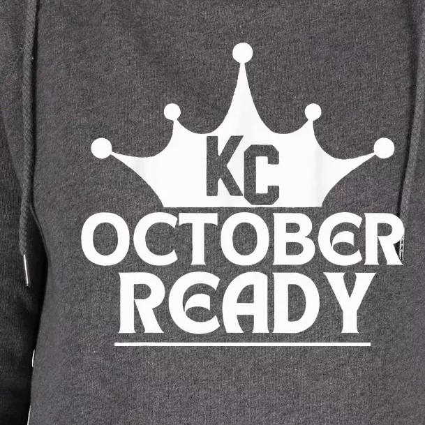 October Ready Kc Blue Womens Funnel Neck Pullover Hood