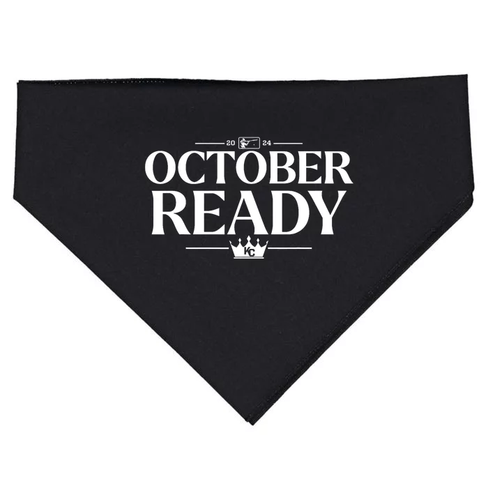 October Ready Kc Blue USA-Made Doggie Bandana