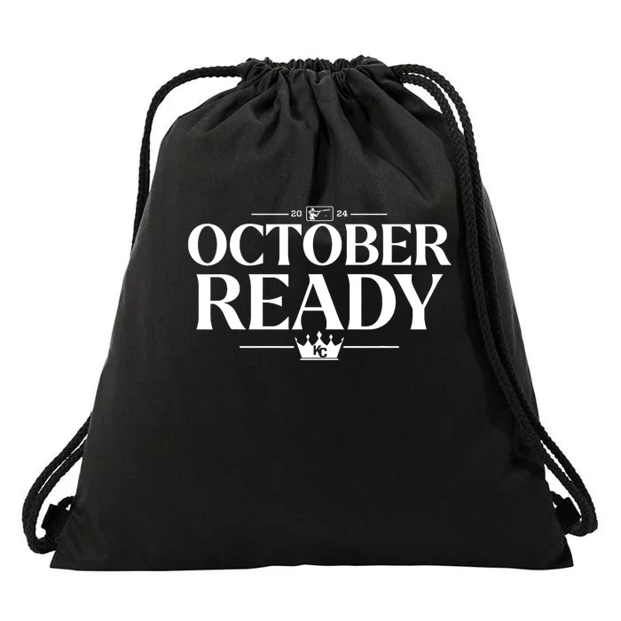 October Ready Kc Blue Drawstring Bag