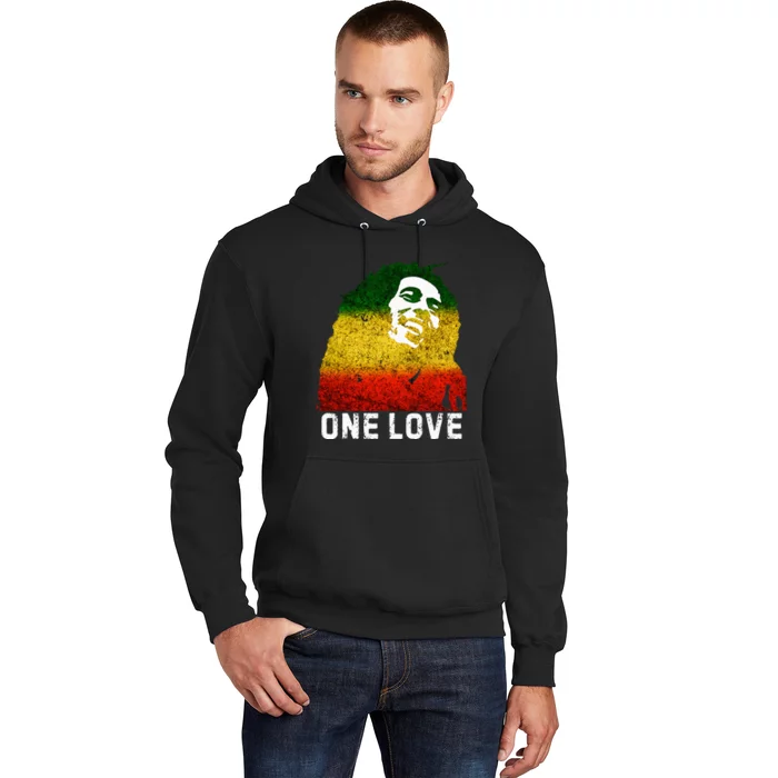 One Reggae Love Reggae Music Rastafarian Jamaica Rock Roots Hoodie