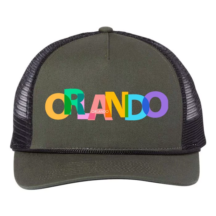 Orlando Colorful Retro Rope Trucker Hat Cap