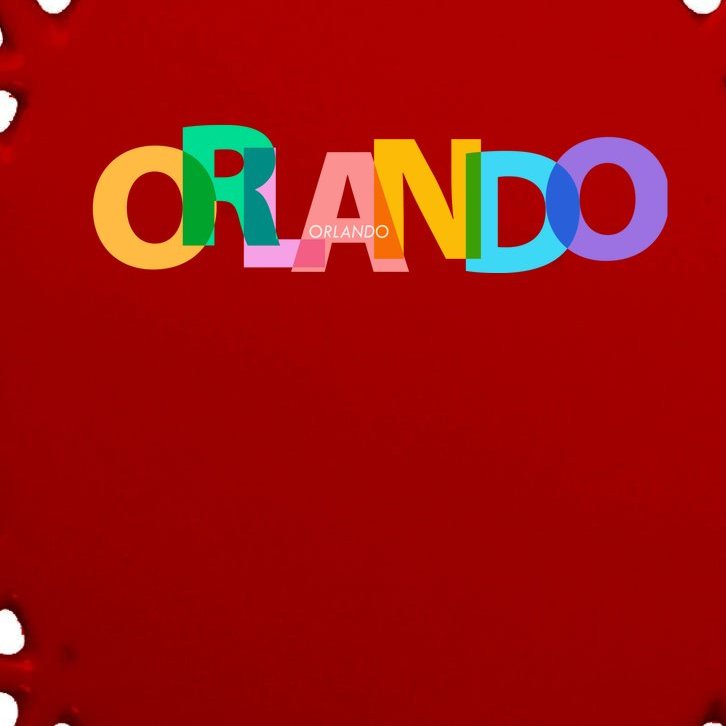 Orlando Colorful Oval Ornament