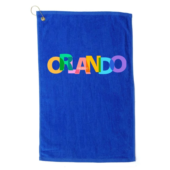 Orlando Colorful Platinum Collection Golf Towel