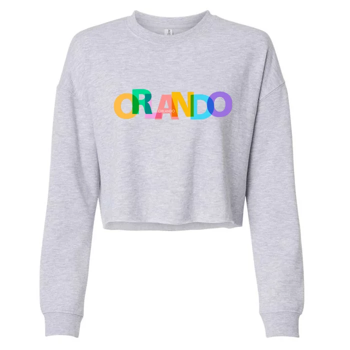 Orlando Colorful Cropped Pullover Crew