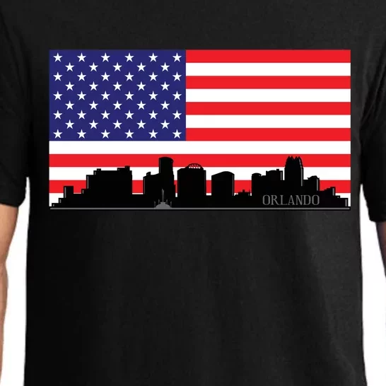 Orlando Florida American Flag Pajama Set