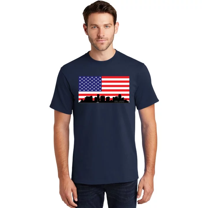 Orlando Florida American Flag Tall T-Shirt