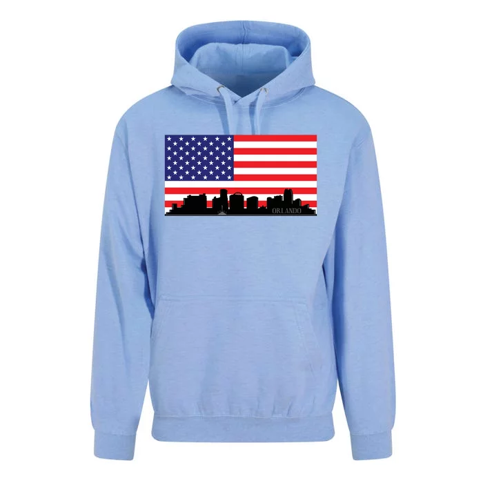 Orlando Florida American Flag Unisex Surf Hoodie