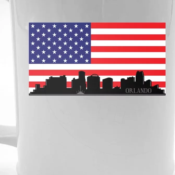 Orlando Florida American Flag Front & Back Beer Stein