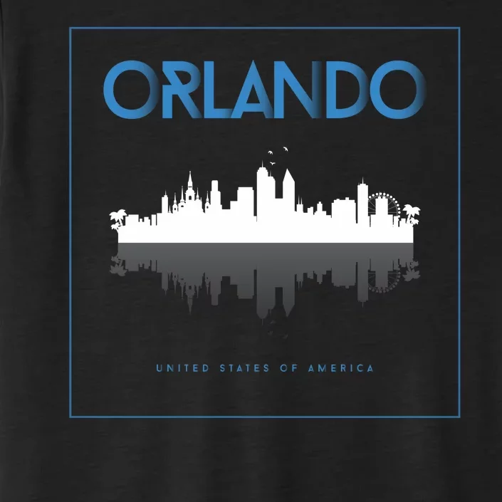 Orlando Florida City Skyline ChromaSoft Performance T-Shirt