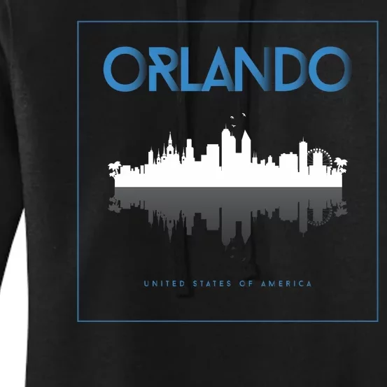 Orlando Florida City Skyline Women's Pullover Hoodie