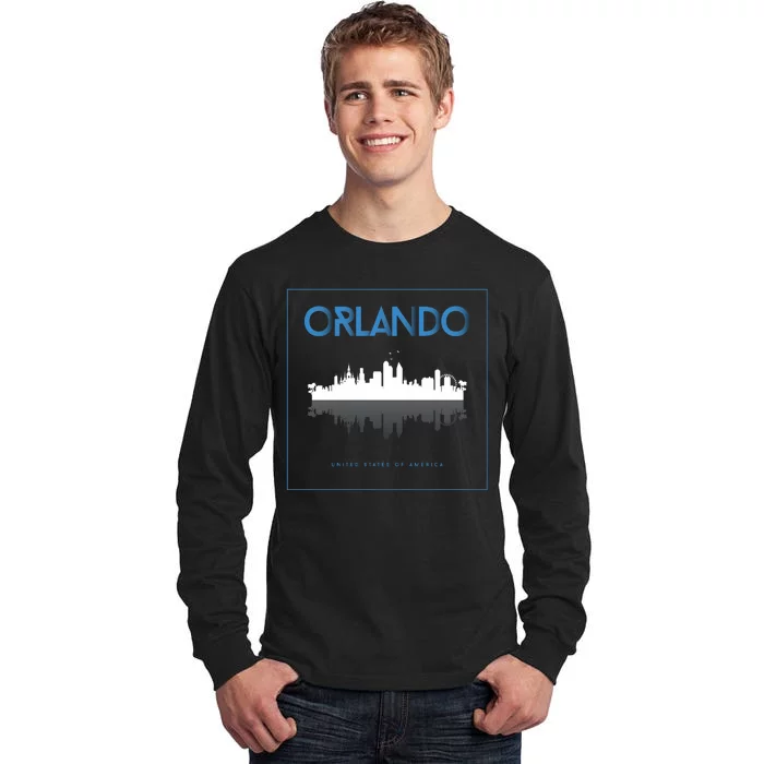 Orlando Florida City Skyline Tall Long Sleeve T-Shirt