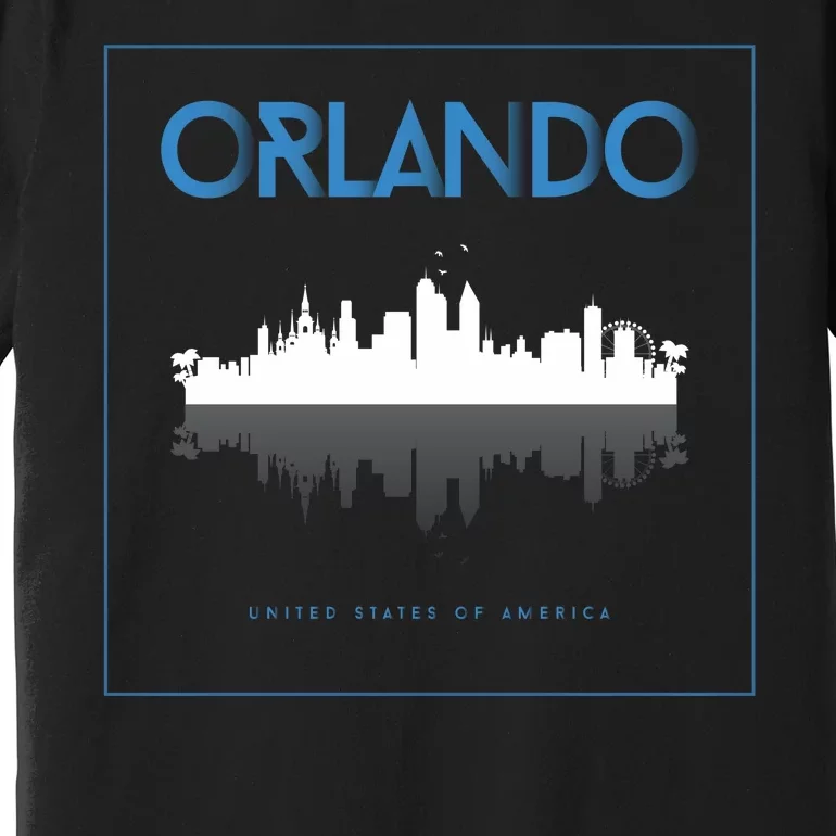 Orlando Florida City Skyline Premium T-Shirt