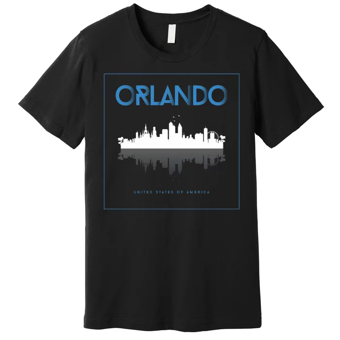 Orlando Florida City Skyline Premium T-Shirt