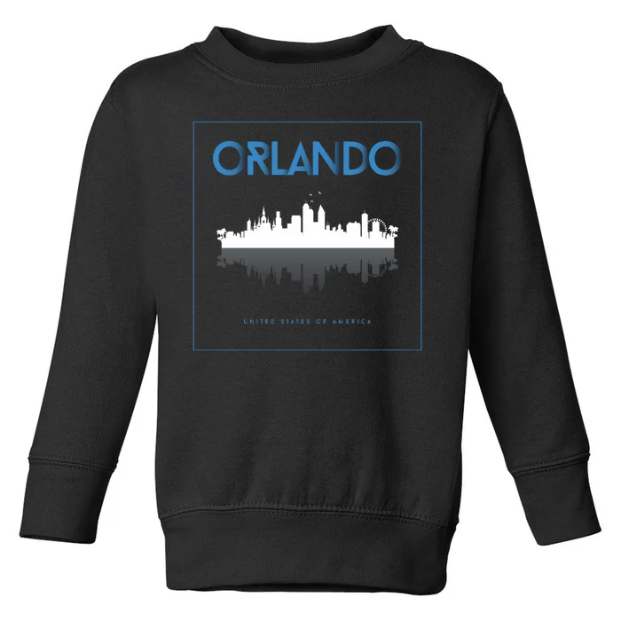 Orlando Florida City Skyline Toddler Sweatshirt