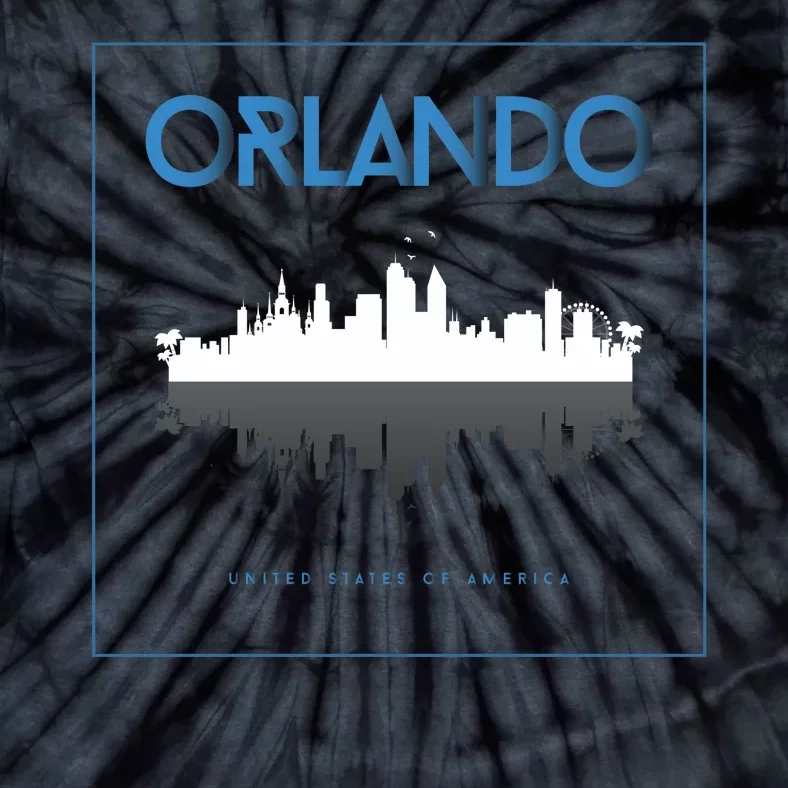 Orlando Florida City Skyline Tie-Dye T-Shirt