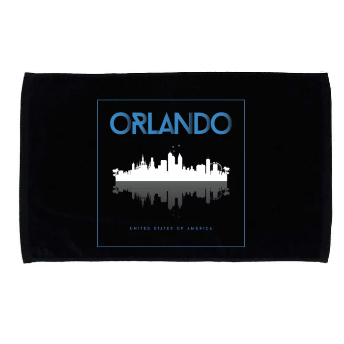 Orlando Florida City Skyline Microfiber Hand Towel