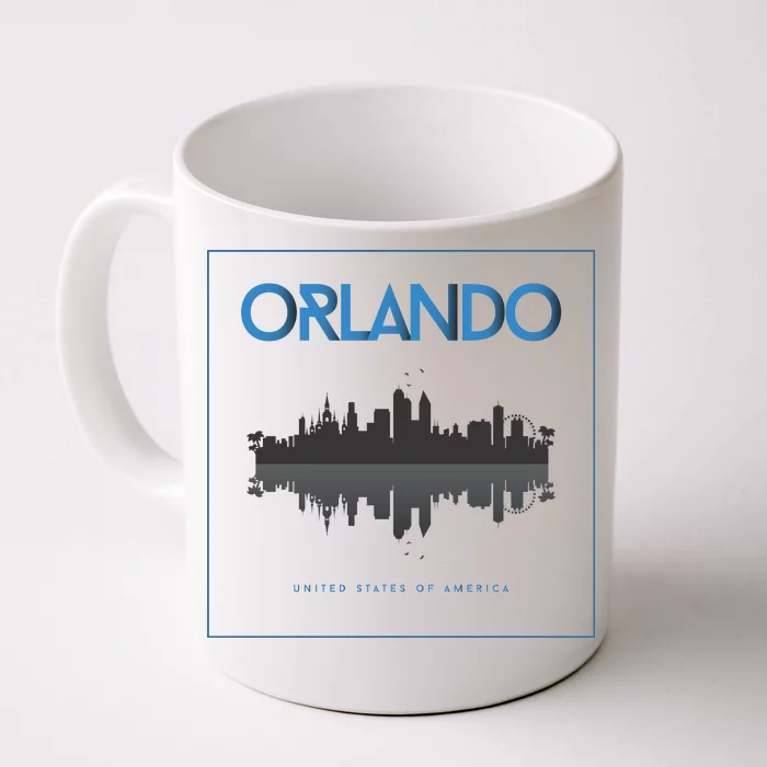 Orlando Florida City Skyline Front & Back Coffee Mug