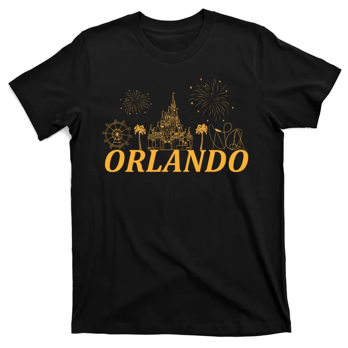 Orlando Florida Gold Logo T-Shirt