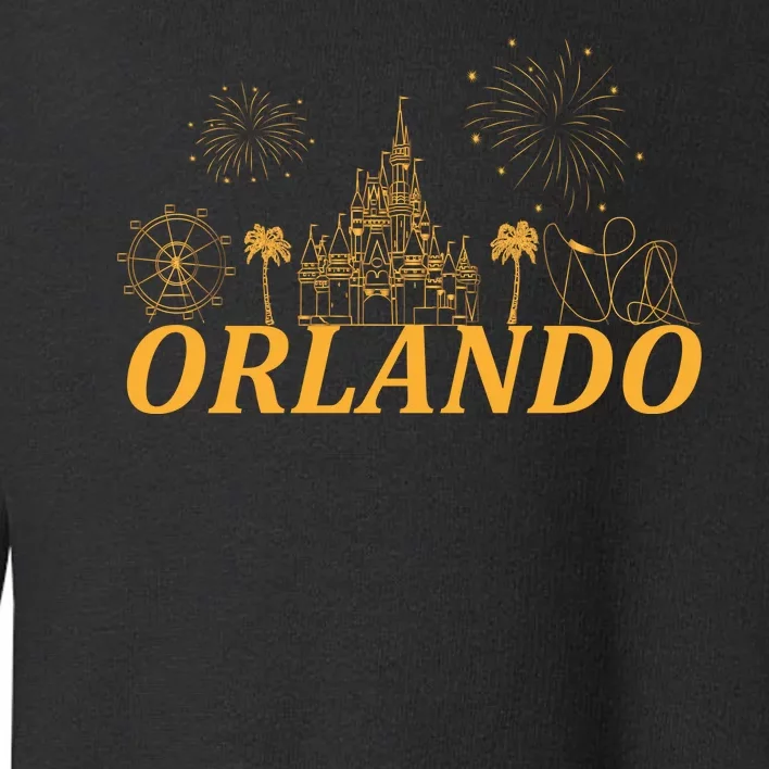 Orlando Florida Gold Logo Toddler Sweatshirt