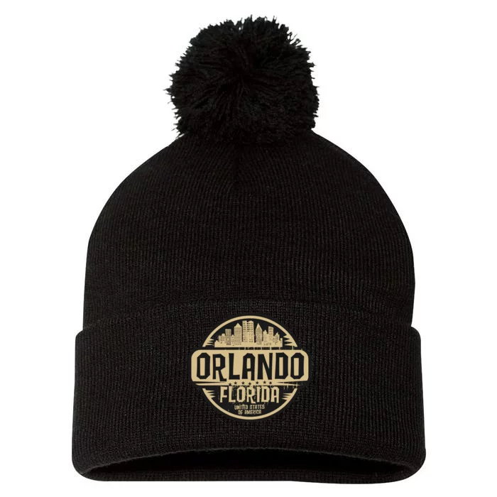 Orlando Vintage Pom Pom 12in Knit Beanie