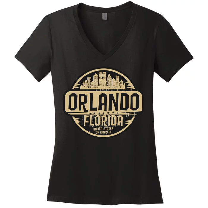 Orlando Vintage Women's V-Neck T-Shirt