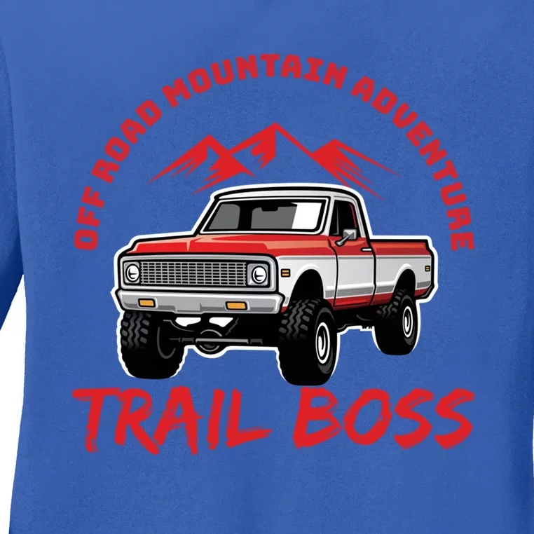 Off Road Mountain Adventure Four Wheeling 4x4 Trucks Lover Gift Ladies Long Sleeve Shirt