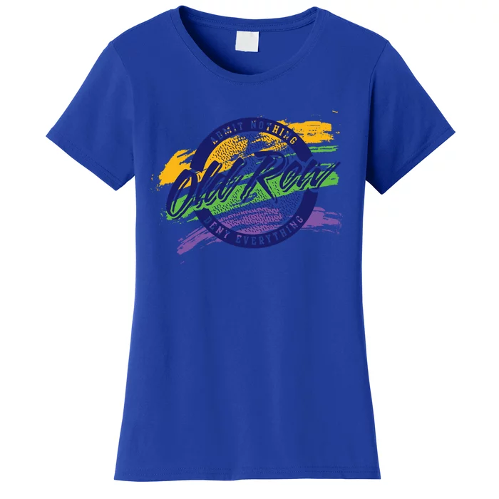 Old Row Mardi Gras Circle Logo Great Gift Women's T-Shirt