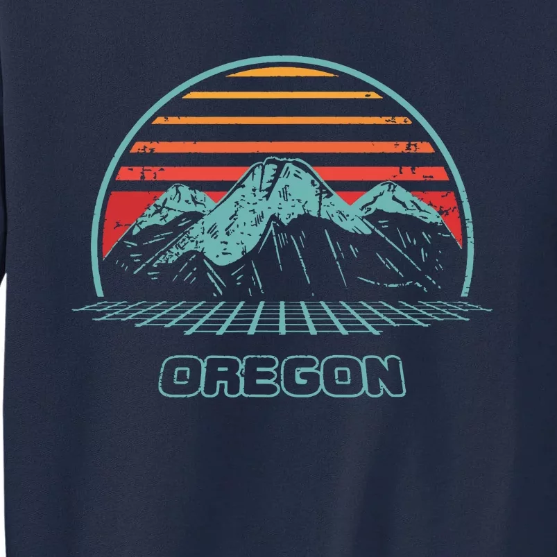 Oregon Retro Mountain Hiking 80s Style Tall Sweatshirt