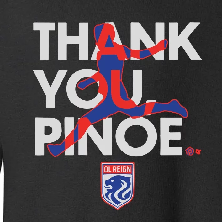 Ol Reign Megan Rapinoe Thank You Pinoe Toddler Sweatshirt