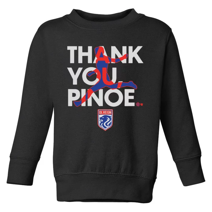 Ol Reign Megan Rapinoe Thank You Pinoe Toddler Sweatshirt