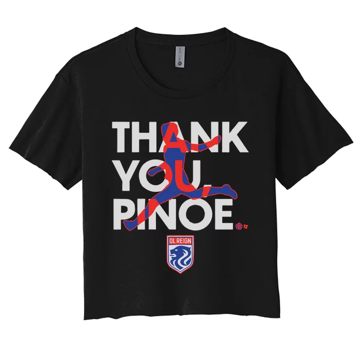 Ol Reign Megan Rapinoe Thank You Pinoe Women's Crop Top Tee