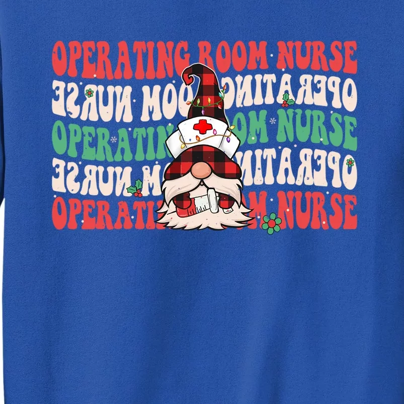 Operating Room Nurse Groovy Christmas Gnome Er Or Nurse Gift Sweatshirt