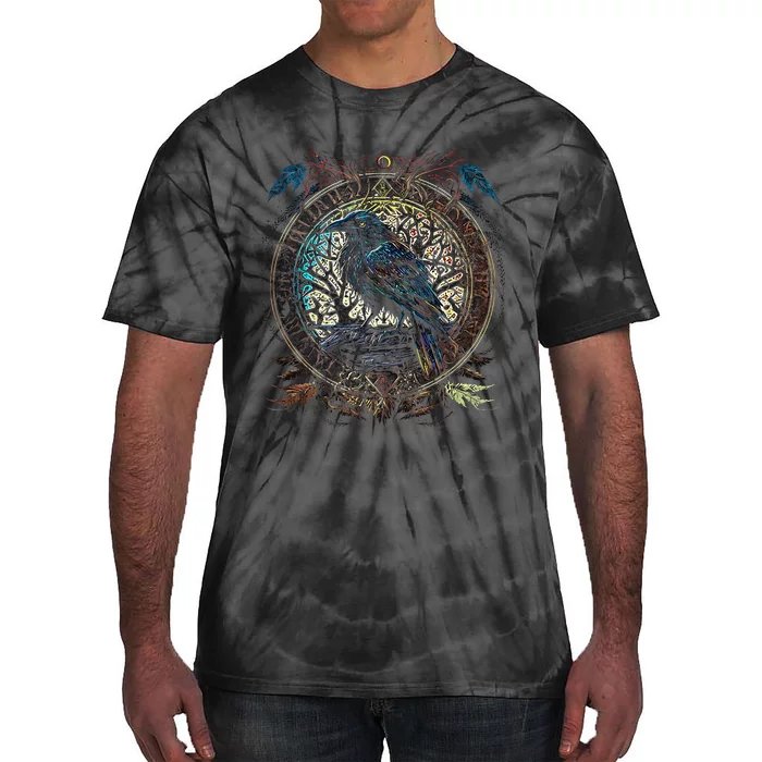 OdinS Raven Northman Valhalla Norse Mythology Tie-Dye T-Shirt