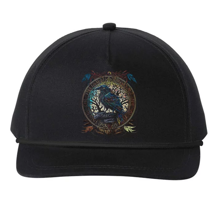 OdinS Raven Northman Valhalla Norse Mythology Snapback Five-Panel Rope Hat